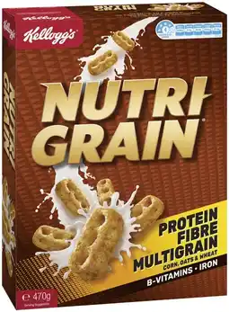 IGA Kellogg’s Cereals Nutri-Grain 470g or Special K Original 500g offer