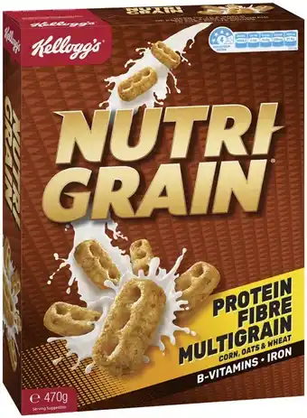 IGA Kellogg’s Cereals Nutri-Grain 470g or Special K Original 500g offer