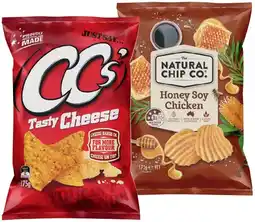 IGA The Natural Chip Co. Chips 150-175g or CC’s Corn Chips 175g Selected Varieties offer