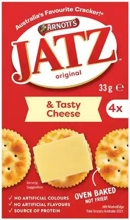 IGA Arnott’s Cheese & Crackers 31‑33g Selected Varieties offer