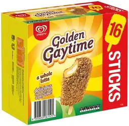 IGA Streets Golden Gaytime Ice Cream Sticks 16 Pack offer