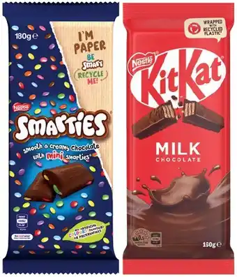 IGA Nestlé Chocolate Block 118‑180g Selected Varieties offer