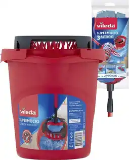 IGA Vileda Super Mocio 3 Action Mop 1 Pack or Power Press Bucket offer