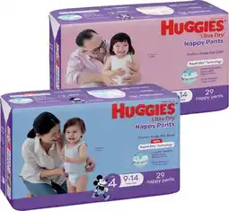 IGA Huggies Nappy Pants 24‑36 Pack Selected Varieties offer