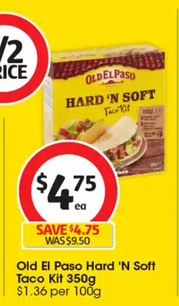 Coles Old El Paso Hard 'N Soft Taco Kit offer