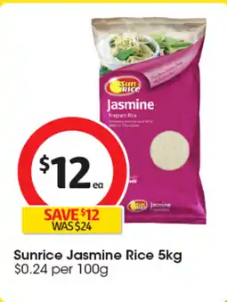 Coles Sunrice Jasmine Rice offer