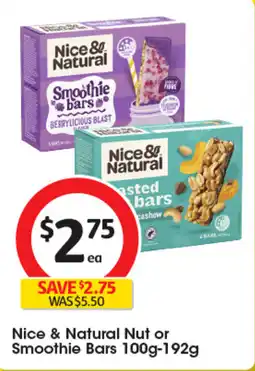 Coles Nice & Natural Nut or Smoothie Bars offer