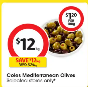 Coles Coles Mediterranean Olives offer