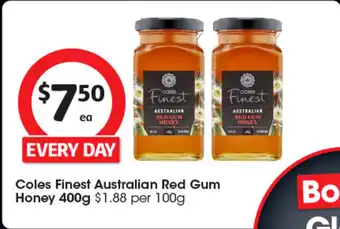 Coles Coles Finest Australian Red Gum Honey offer