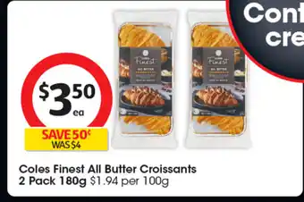 Coles Coles Finest All Butter Croissants offer