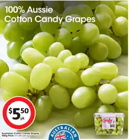 Coles Australian Cotton Candy Grapes offer