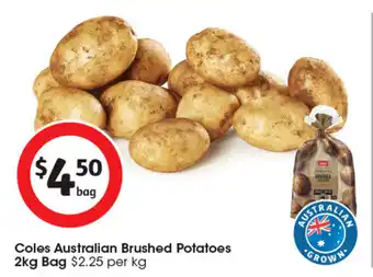 Coles Coles Australian Brushed Potatoes offer