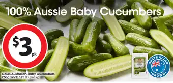 Coles Coles Australian Baby Cucumbers offer