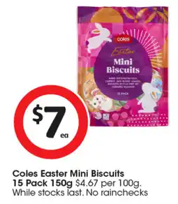 Coles Coles Easter Mini Biscuits offer