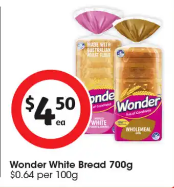 Coles Wonder White Bread offer