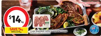 Coles Coles Australian Lamb Forequarter Chops offer