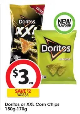 Coles Doritos or XXL Corn Chips offer