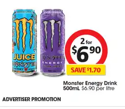 Coles Monster Energy Drink offer