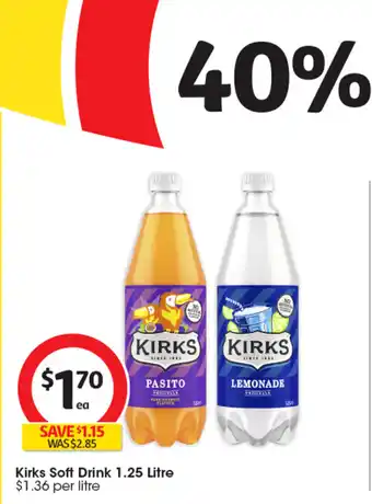 Coles Kirks Soft Drink offer