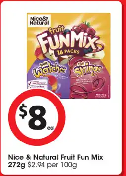 Coles Nice & Natural Fruit Fun Mix offer