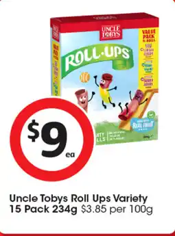 Coles Uncle Tobys Roll Ups Variety offer