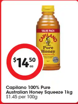 Coles Capilano 100% Pure Australian Honey Squeeze offer