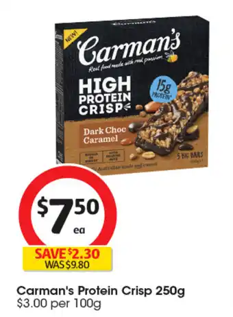 Coles Carman's Protein PROTEIN CRISP offer