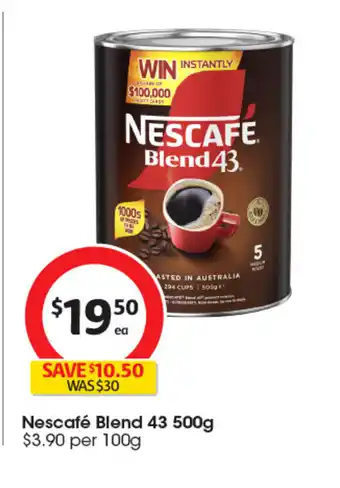 Coles Nescafé Blend 43 offer