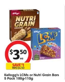 Coles Kellogg's LCMs or Nutri Grain Bars offer