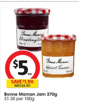 Coles Bonne Maman Jam offer