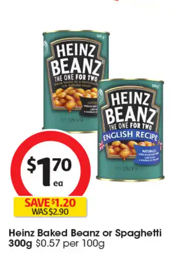 Coles Heinz Baked Beanz or Spaghetti offer