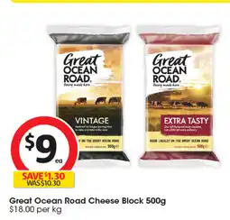 Coles Great Ocean Road Cheese Block offer