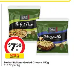 Coles Perfect Italiano Grated Cheese offer