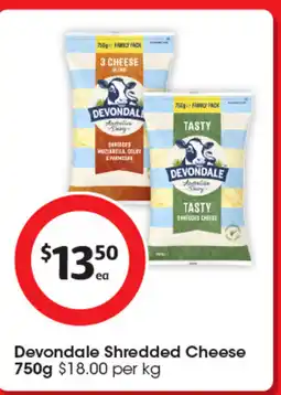 Coles Devondale Shredded Cheese offer