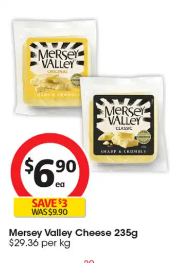 Coles Mersey Valley Cheese offer