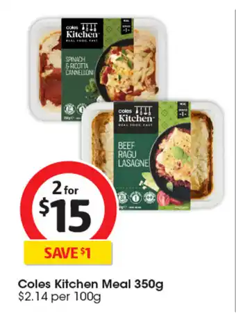 Coles Coles Kitchen Meal offer