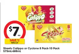 Coles Streets Calippo or Cyclone offer