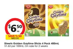 Coles Streets Golden Gaytime Sticks offer