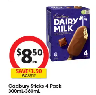 Coles Cadbury Sticks offer