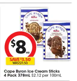 Coles Cape Byron Ice Cream Sticks offer