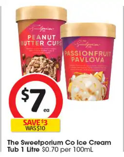 Coles The Sweetporium Co Ice Cream Tub offer