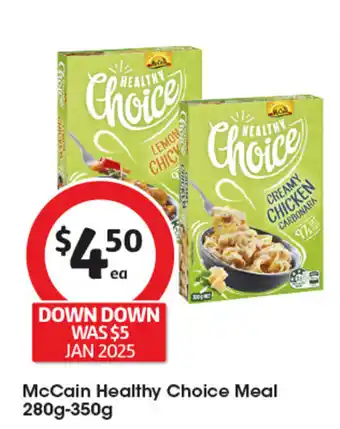 Coles McCain Healthy Choice Meal offer