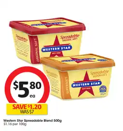 Coles Western Star Spreadable Blend offer