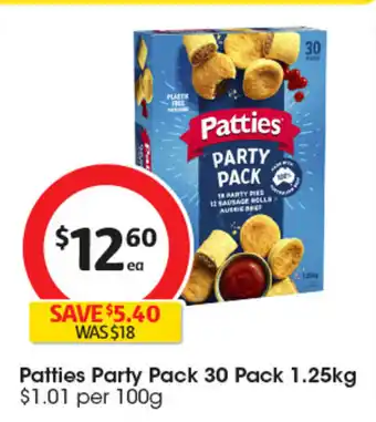 Coles Patties Party Pack offer