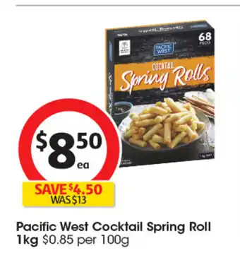 Coles Pacific West Cocktail Spring Roll offer