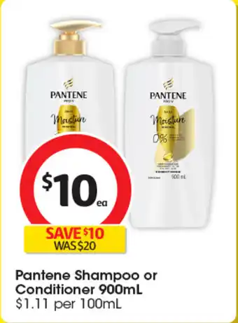 Coles Pantene Shampoo or Conditioner offer