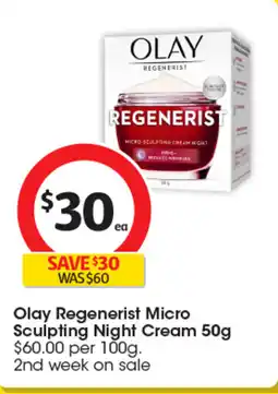 Coles Olay Regenerist Micro Sculpting Night Cream offer