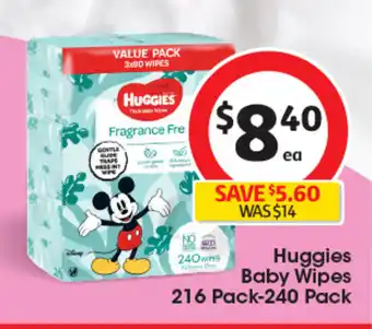 Coles Huggies Baby Wipes offer