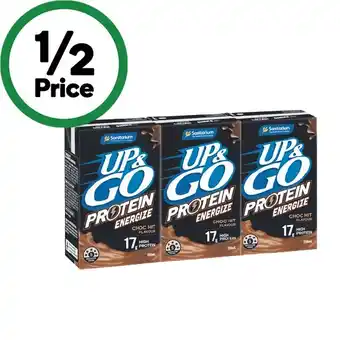 Woolworths Sanitarium UP&GO Energize 3 x 250ml offer