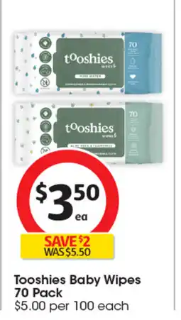 Coles Tooshies Baby Wipes offer